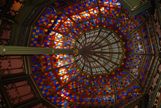 Stained glass ceiling of historic capitol